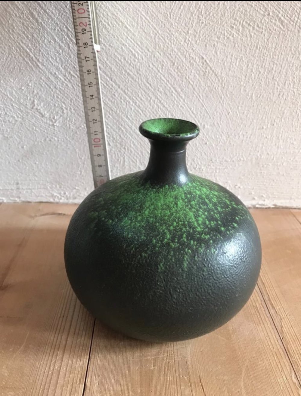 Vase Ballonvase Vintage Lavadesign Industrial Deko Interieur 80s y2k Retro Farbverlauf 