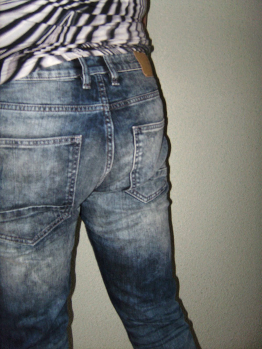 Jeans, 34/34 Slim Fit, Riped Boyfrend Jeans, used look, Herrenjeans Five Pocket loose fit, Inprint Mustermix Jeanshose