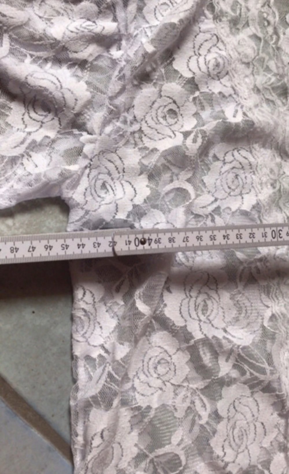 Kimono Spitze Onesize Penthouse Morgenmantel 36/38 Ajour weiß 