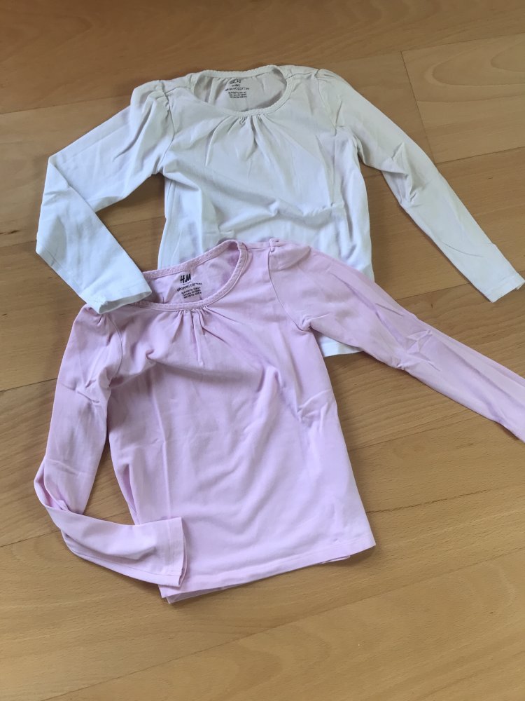 Basic Shirt Oberteil 110 Langarm Body Feinstrick Pulli Mädchen 