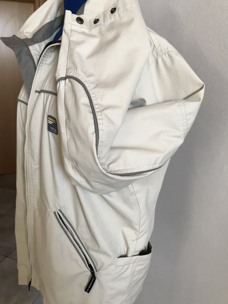 Jacke Übergangsjacke Hellbeige Beigebraun L Herrenjacke Canvas Style Outdoor Sportiv 