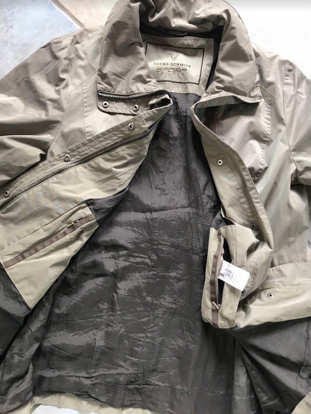 Manteljacke Trench Coat 46 Plussize Casual Parka Übergangsjacke Fuchs Schmitt Sports Canvas Outdoor Jacket Women Brand Markenware Spencer Timeless Mängel lesen 