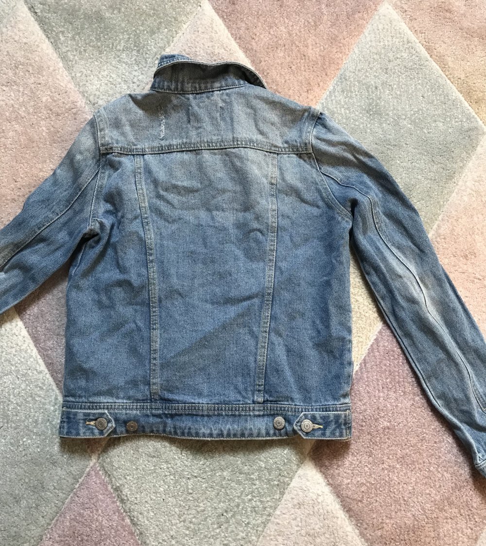 Jeansjacke S Denim Jacke 36 Blue Girlie Casual riped Usedlook 