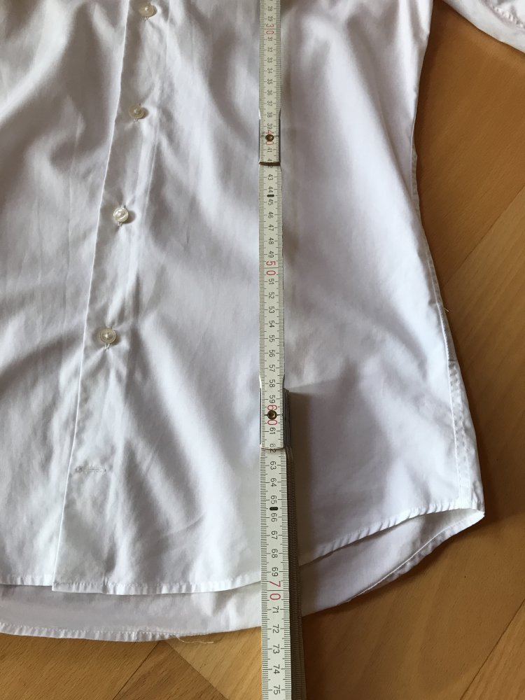 Herrenhemd Markenware S/M 38 Slim Fit Strellson Weiß Buissiness Santos Hemd Langarm Kragenhemd