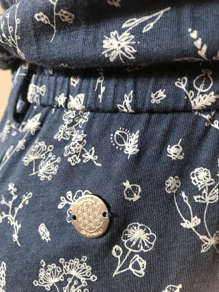 Kleid Midirock Sommerkleid Onesize Casual Blue Markenware 38/40 Ragwear Fleur Shirtkleid 