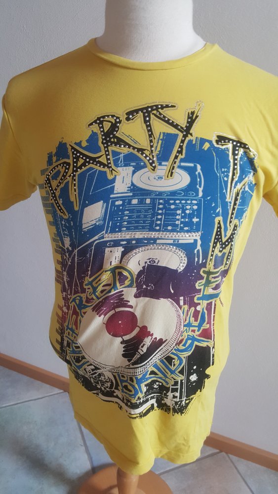 Tshirt Party Glam M Shirt Inprint Red Bridge Colour Blocking B-Ware Zustandsbeschreibung lesen!