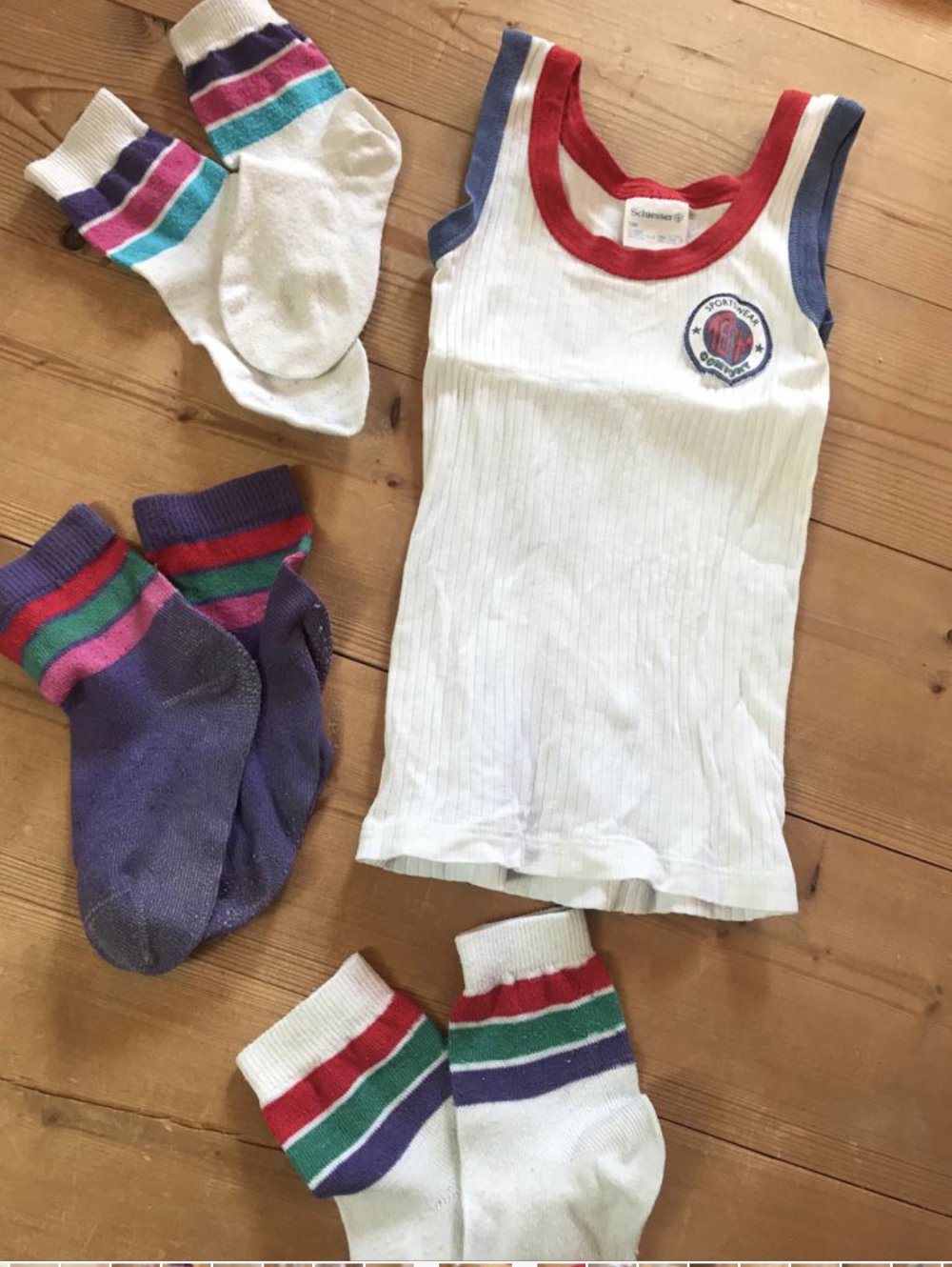 Set Wäsche Sanetta Schiesser Kleinkind Baby 104 Konvolut Bodys Trägershirts Hemdchen 