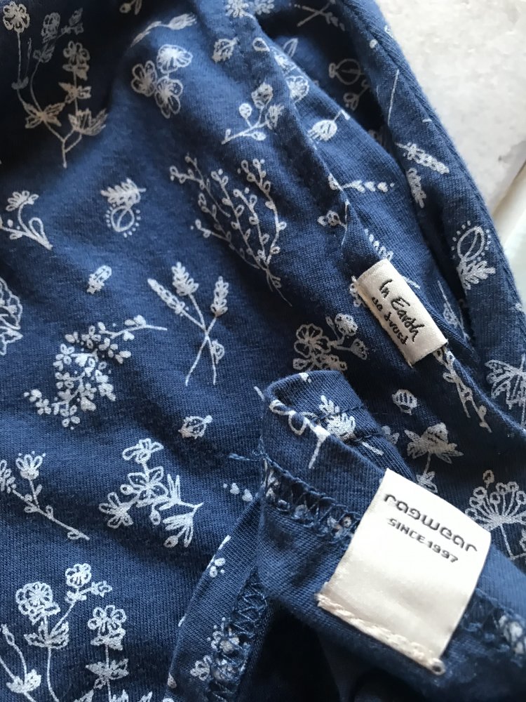 Kleid Midirock Sommerkleid Onesize Casual Blue Markenware 38/40 Ragwear Fleur Shirtkleid 