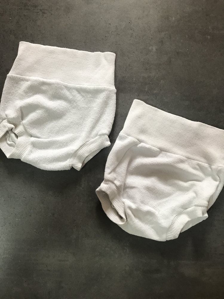 Baby Pant Highwaist Body Höschen Frottee 74/80 Set Duo 