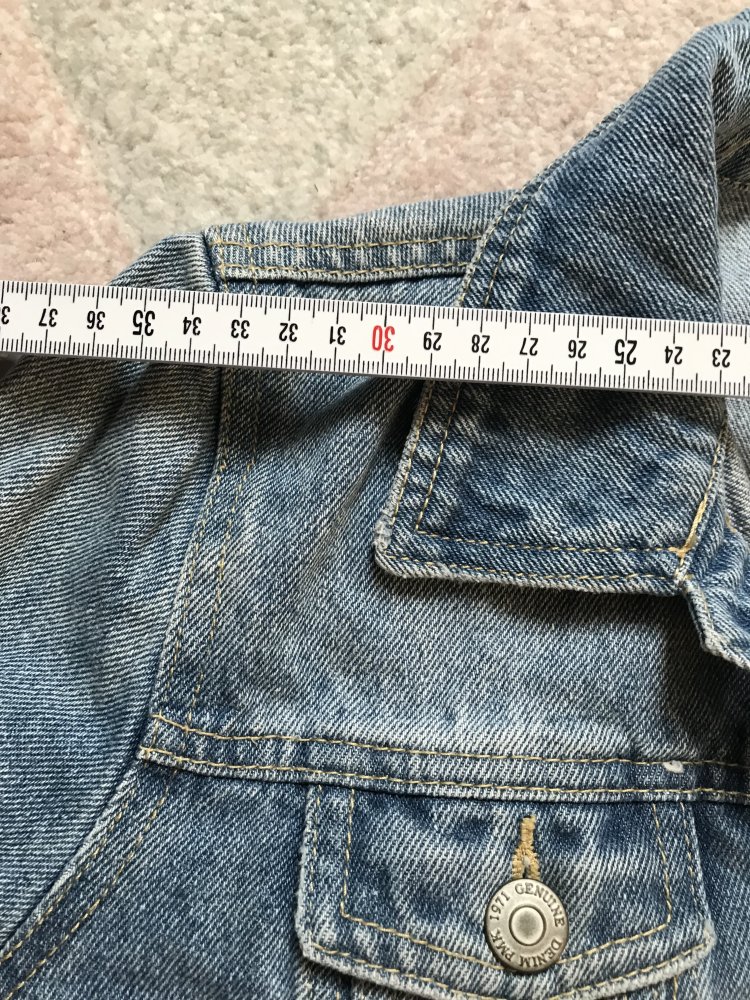 Jeansjacke S Denim Jacke 36 Blue Girlie Casual riped Usedlook 