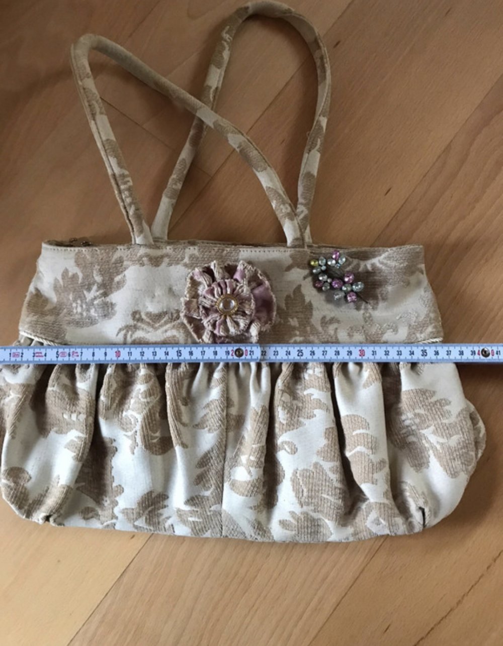 Tasche Vintage Design Kostume Choquette Handtasche Boho Bag Brokat Viktorian