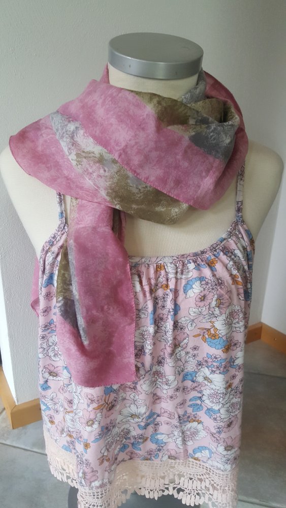 Scharf Schal Tuch Kopftuch Bandana rosè Grey Halstuch Creativprint  