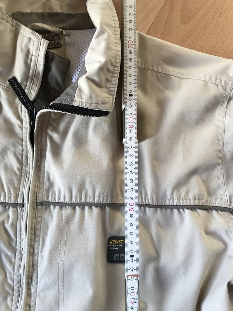 Jacke Übergangsjacke Hellbeige Beigebraun L Herrenjacke Canvas Style Outdoor Sportiv 