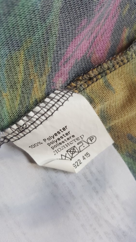 Tunika Oberteil Pfauenauge M Boho Retro Blusentop Schlupfbluse Shirt V-Ausschnitt
