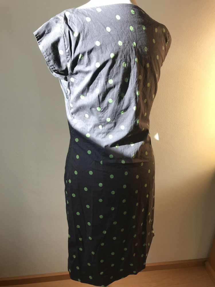 Kleid Collection Jackpot Sommer Buissiness Coctailkleid 38 Polkadots femme Anthrazit mento Retrodesign Academic Style 60ies