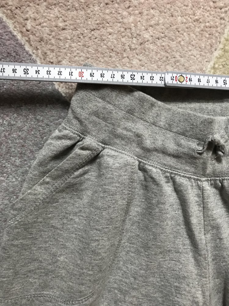 Sweat Hose Capri Jogging Tight 36,38,40 Hellgrau Yoga Sporthose Ballonhose Fitness Sports Short Knielang Onesize 