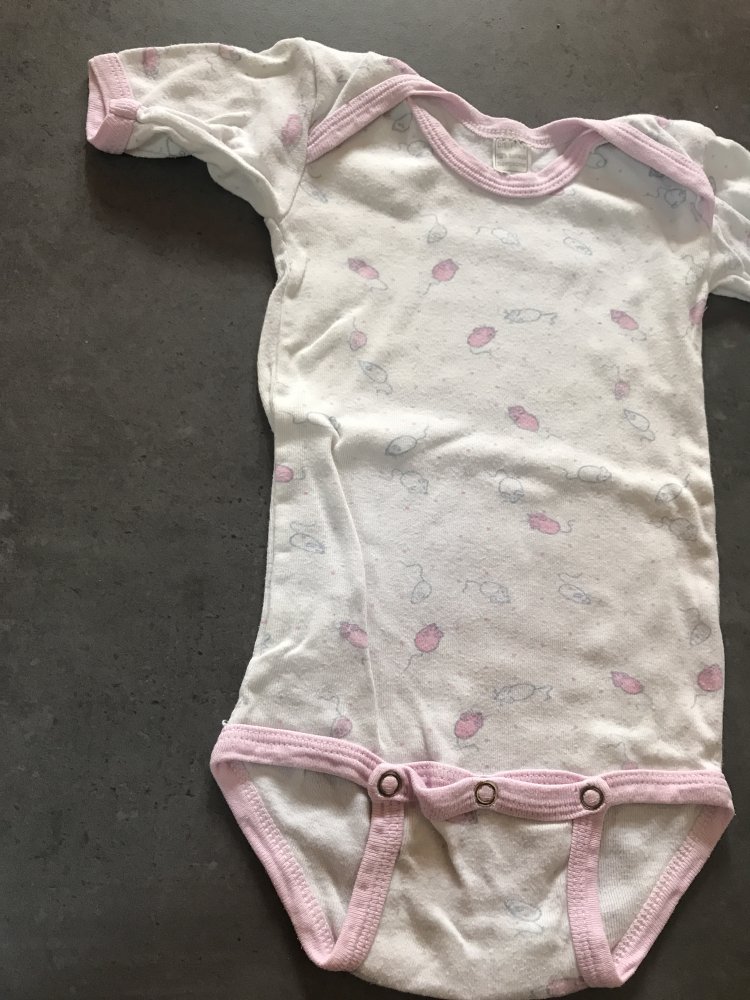 Baby Body 74/80 Mäuse Hemdchen Kurzarm Set Duo Konvolut 