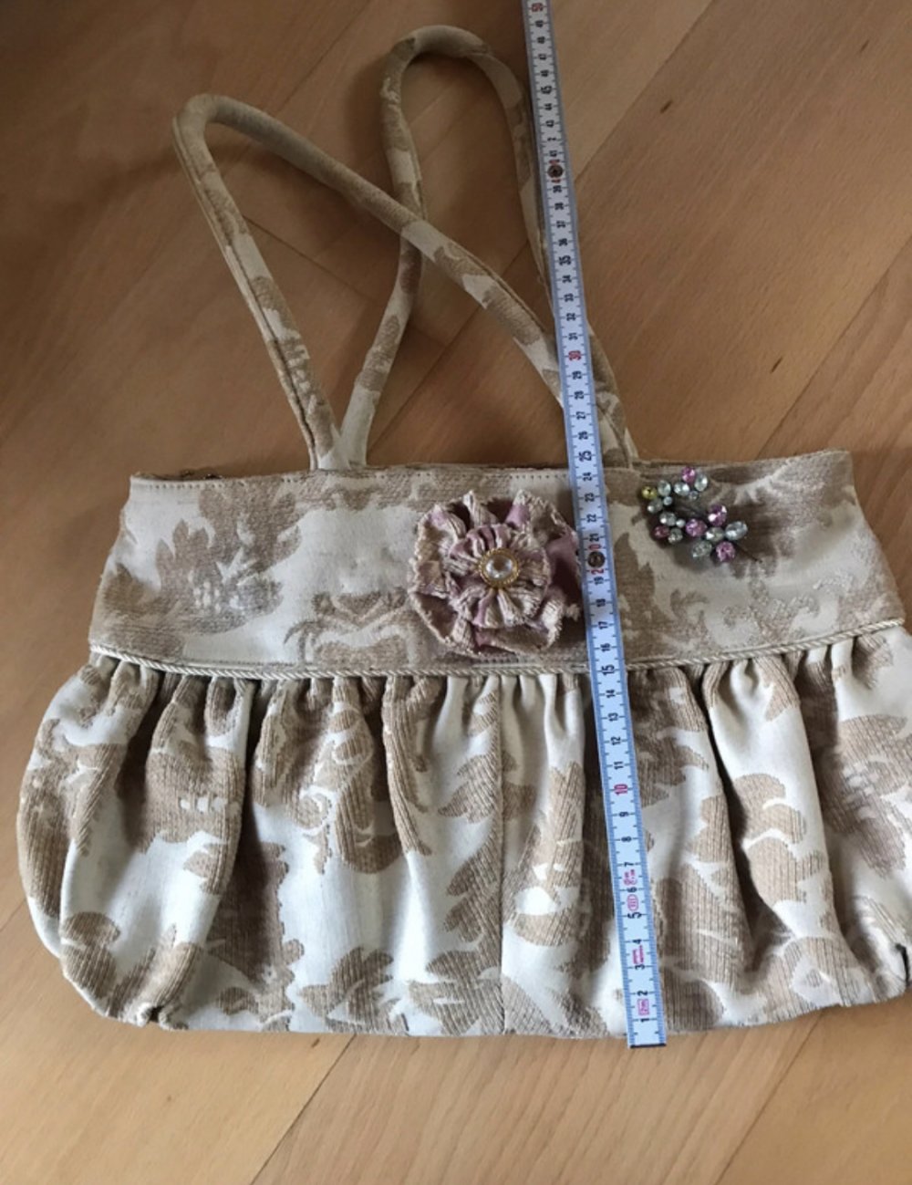 Tasche Vintage Design Kostume Choquette Handtasche Boho Bag Brokat Viktorian
