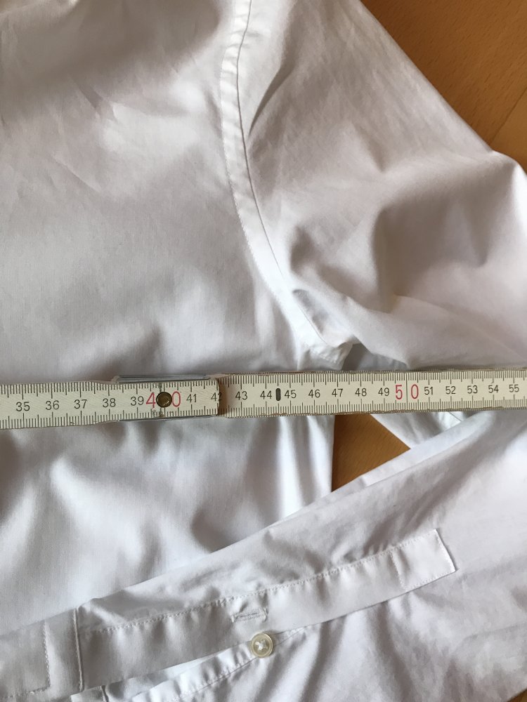 Herrenhemd Markenware S/M 38 Slim Fit Strellson Weiß Buissiness Santos Hemd Langarm Kragenhemd