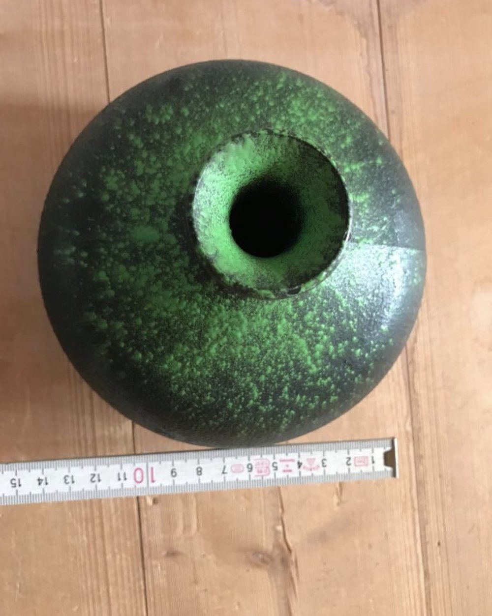 Vase Ballonvase Vintage Lavadesign Industrial Deko Interieur 80s y2k Retro Farbverlauf 
