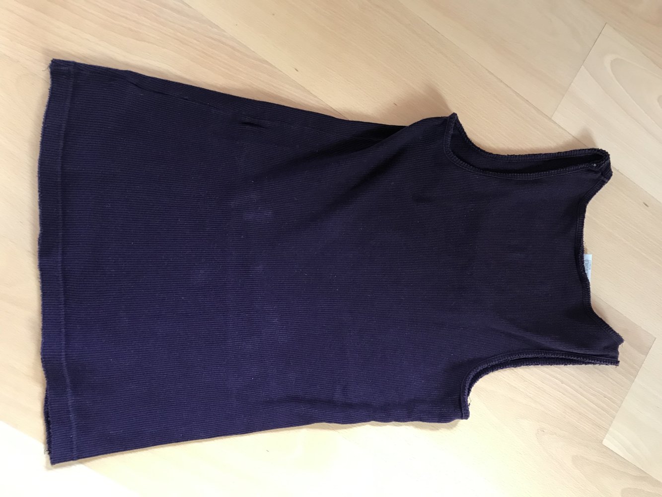 Top Rippstrick Feinripp Flieder 42/44 used Look Muscle Shirt Robust