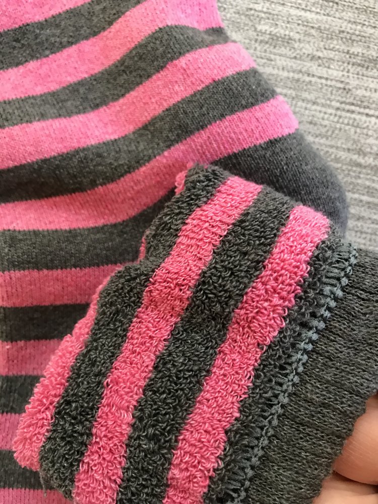 Socken Stripes Pink Magenta Colorful Gefüttert 41/42 Streifen Bunt Colorblocking Socks Neu Ungetragen Outdoor Wandern 