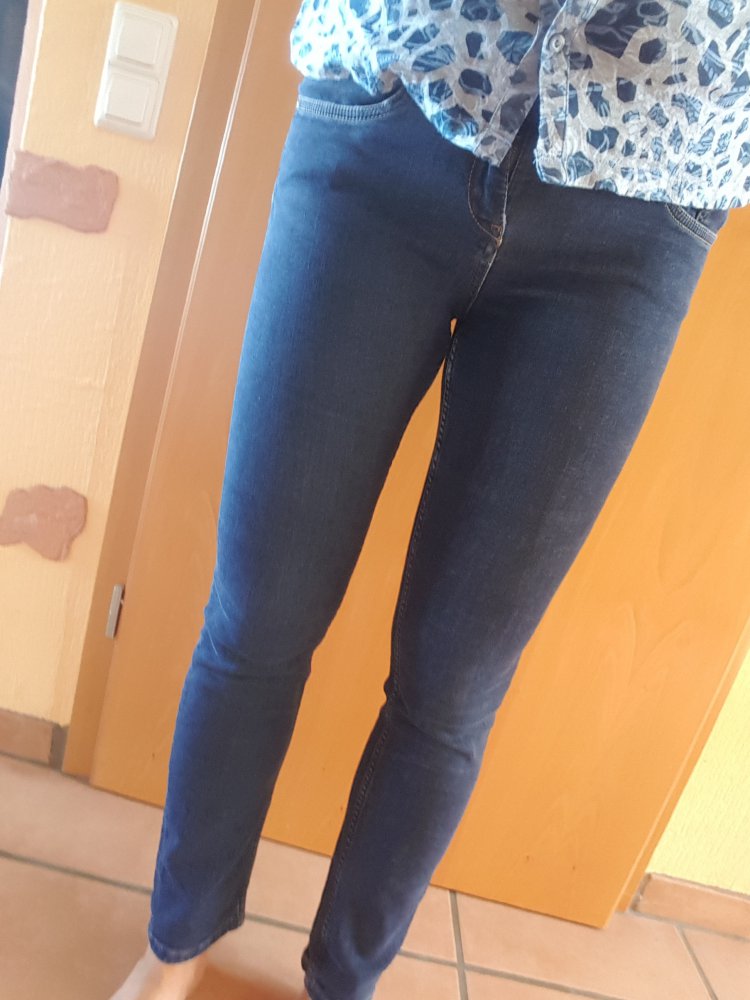 Jeans Slim fit, Röhrenhose, Fivepocket stretch,  bluejeans used Gr 38. Mexx 30/32