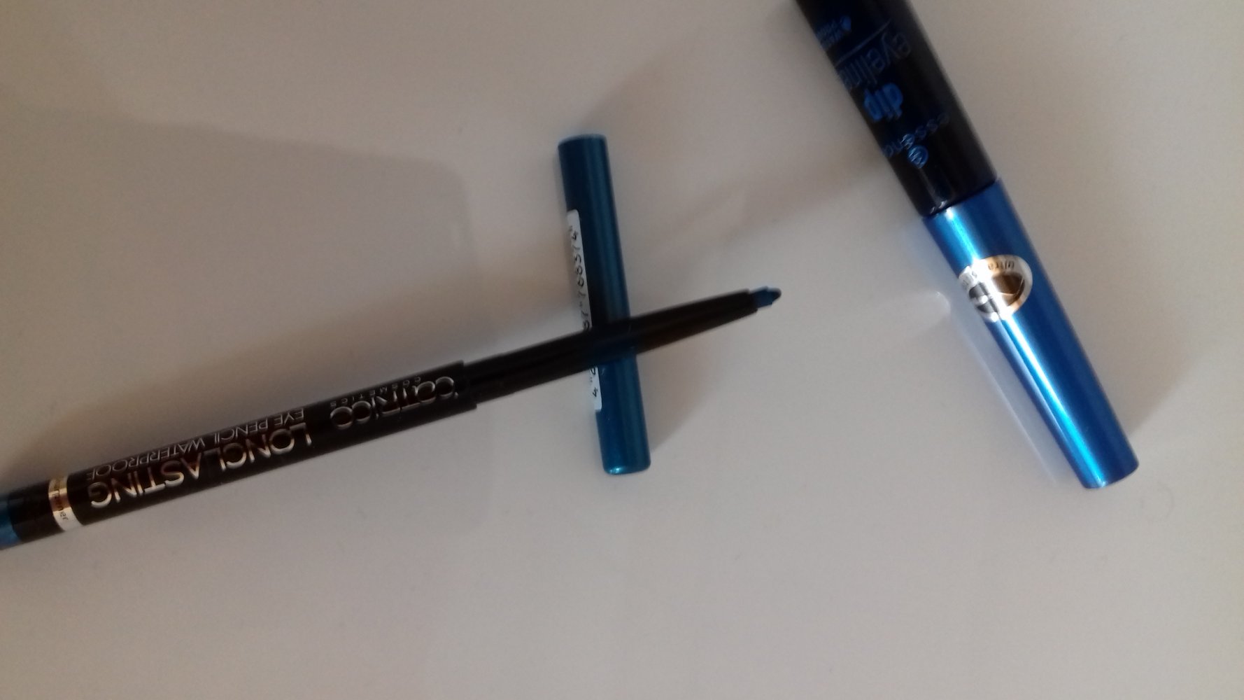 Eyeliner Eye Pencil Waterproof Shapener  metallic bue türkis 