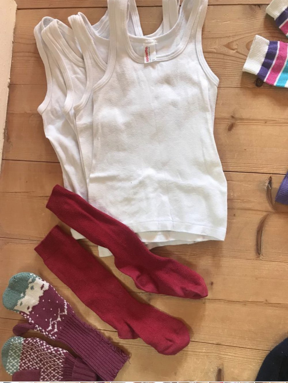 Set Wäsche Sanetta Schiesser Kleinkind Baby 104 Konvolut Bodys Trägershirts Hemdchen 