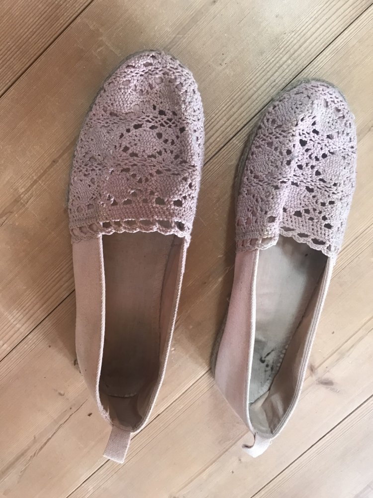 Espandrillos 40 Pink Farbverlauf Slipper flach Mängel 