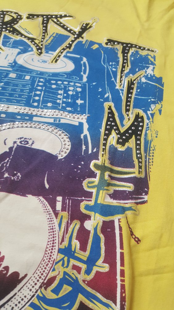 Tshirt Party Glam M Shirt Inprint Red Bridge Colour Blocking B-Ware Zustandsbeschreibung lesen!