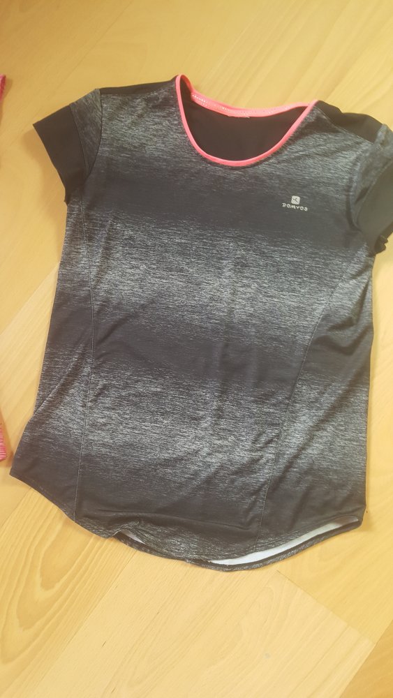 Shirt Funktionsshirt Sportsware Outdoor Sport Yoga Fitness Gr. 38 M Halfmoon Mesh Optik