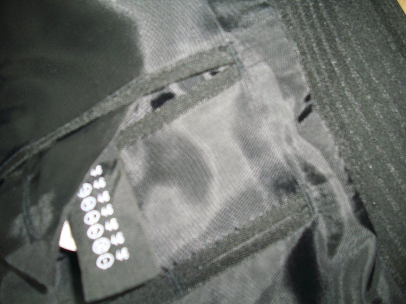 Sakko, Jacke, Gr. 46, Herrenjacke, Blazer, Nadelstreifenoptik, Anthrazit-Schwarz, Anzug Jacke edel glänzend, zeitlos, Klassiker