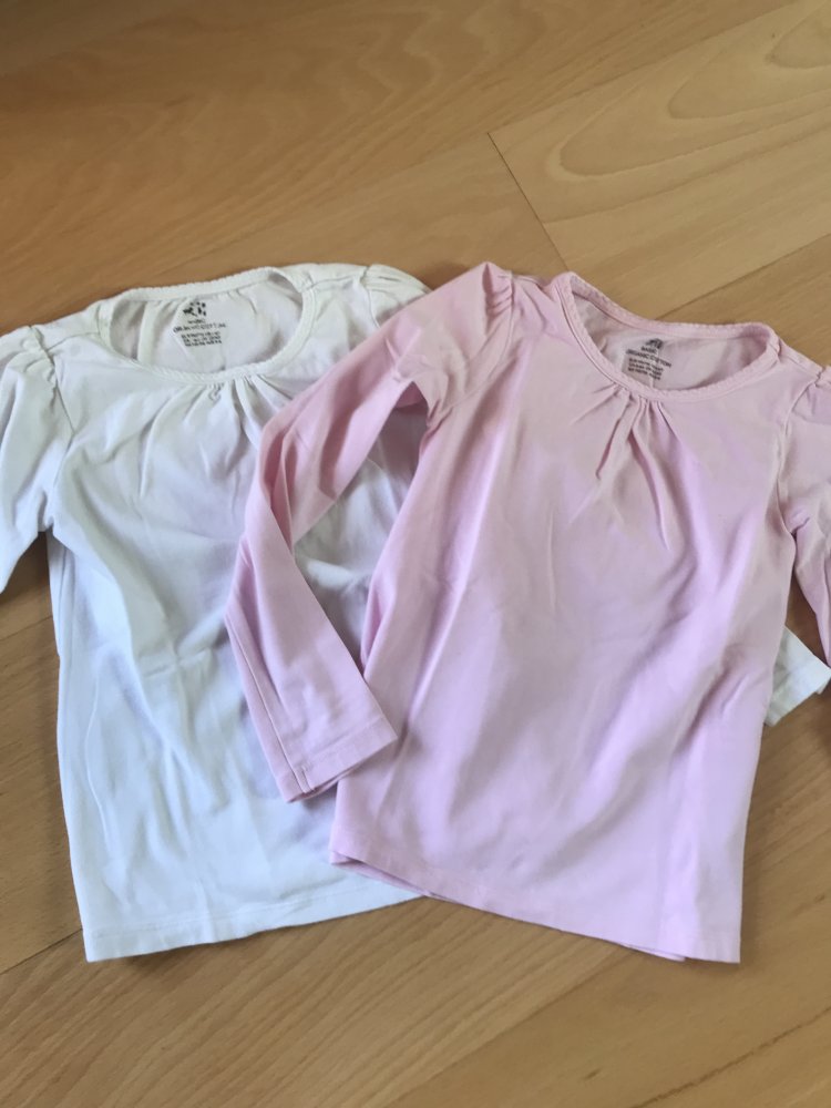 Basic Shirt Oberteil 110 Langarm Body Feinstrick Pulli Mädchen 