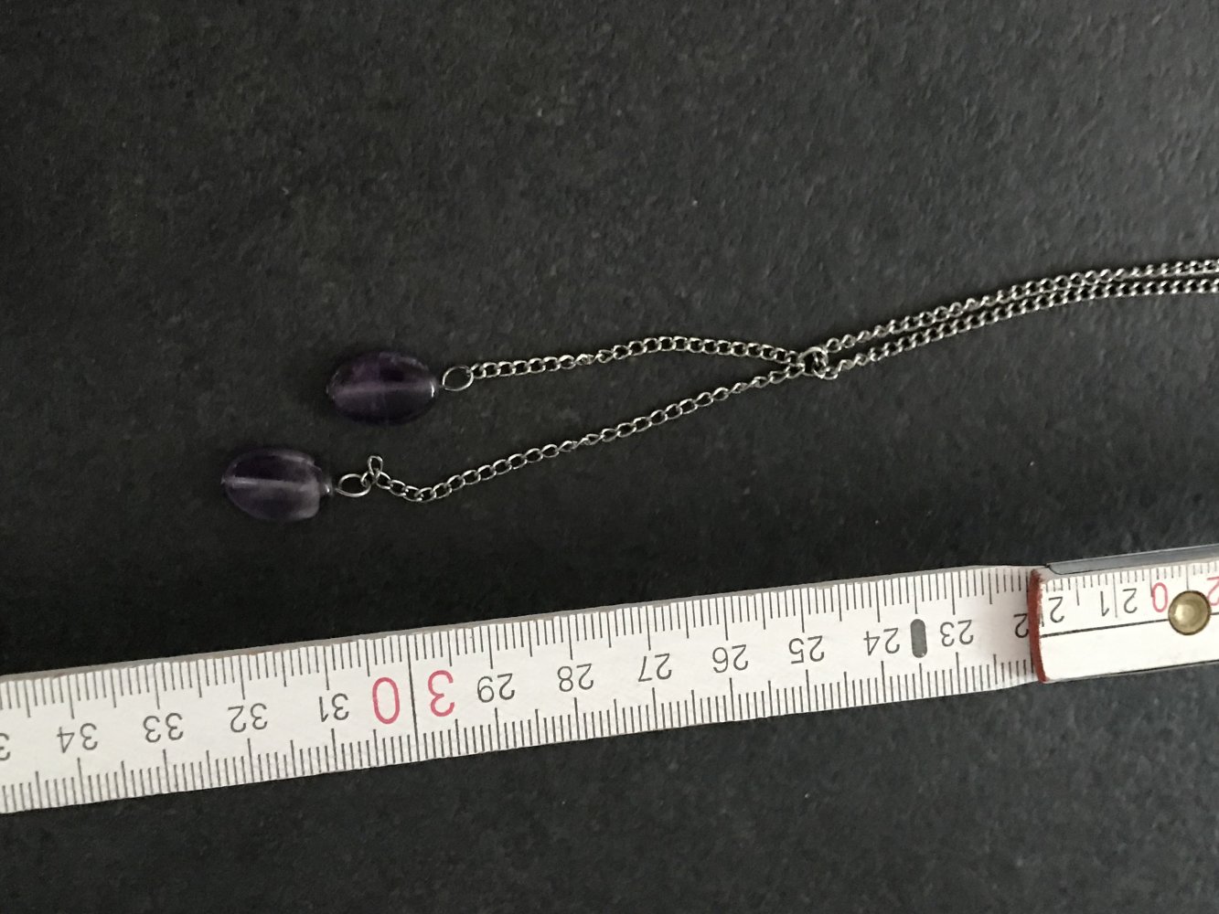 Kette Collier Anhänger Flieder Modeschmuck Halskette silberfarben 
