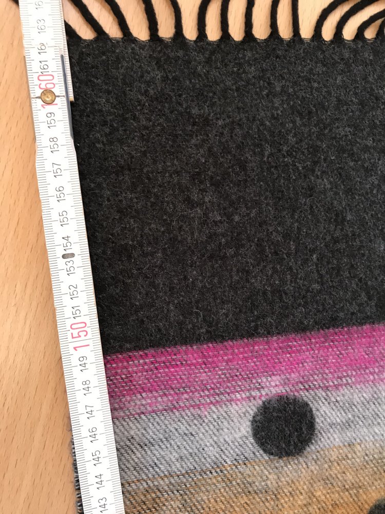 Schal Fleece Konfetti Color Blocking Polkadot Ska Punkte Fransenschal Retro 