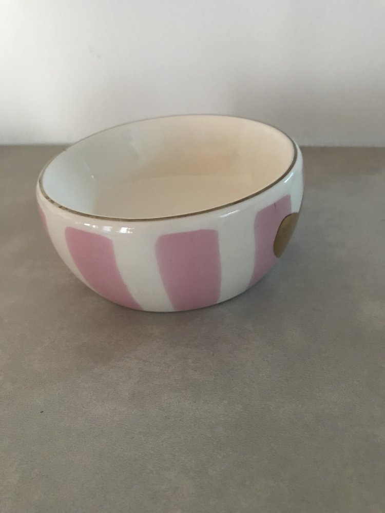 Porzellan Schale Schmuckschale Schälchen Keramik Bemalt Tischdeko Schlüsselschale rosé Herz Deko Interieur 