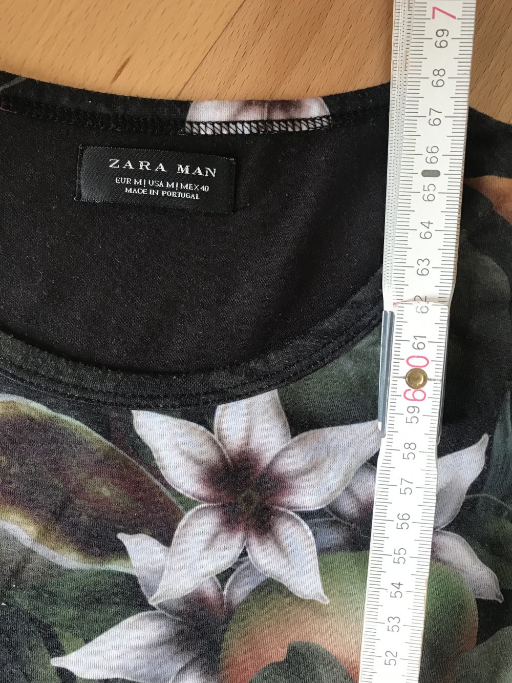 Shirt Herren Oberteil ZARA Man M Tshirt Jungleprint Inprint Kurzarm 