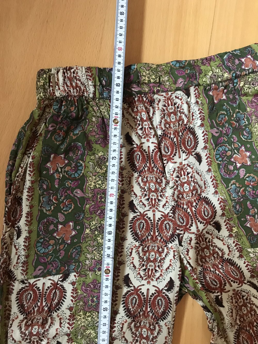 Hose Pant Palazzohose Culotte 36/38 Paisley Print Schlupfhose Yogi Boho Hippie Ibiza Look