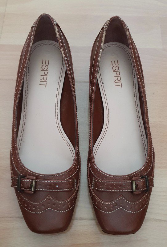 Esprit Ballerinas Pumps in braun-beige Gr. 38 NEU NP 59,95€