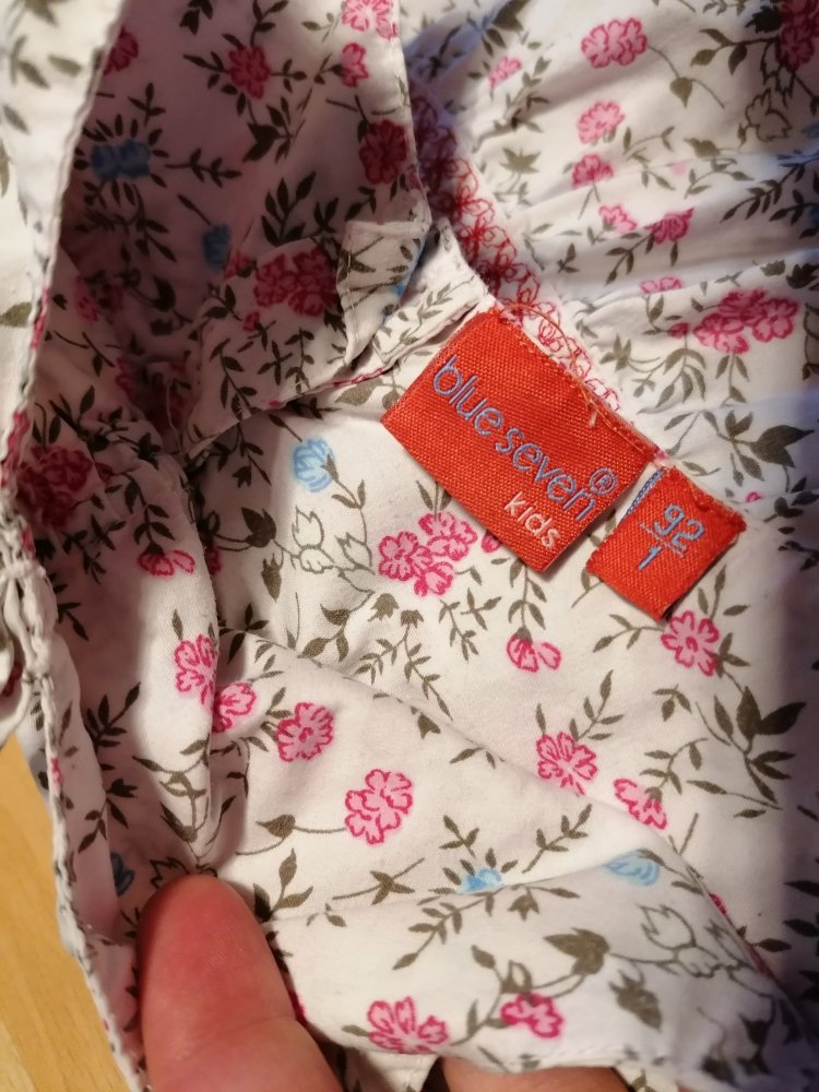 Sommerkleid Mädchen Blumen blue seven kids Gr. 92 weiß rot blau rosa