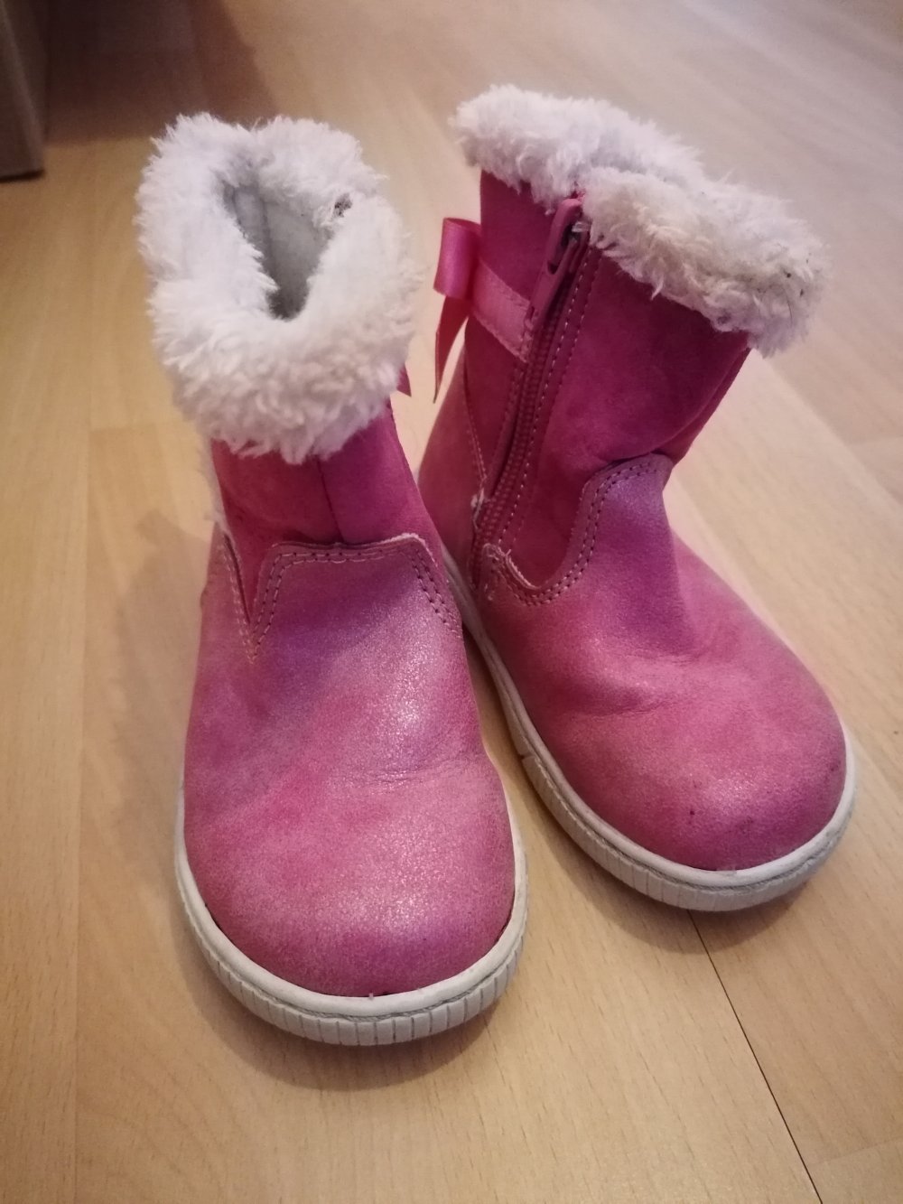 Stiefel Winterschuhe Boots Mädchen pink Gr. 23 leicht gefüttert Cupcake Couture