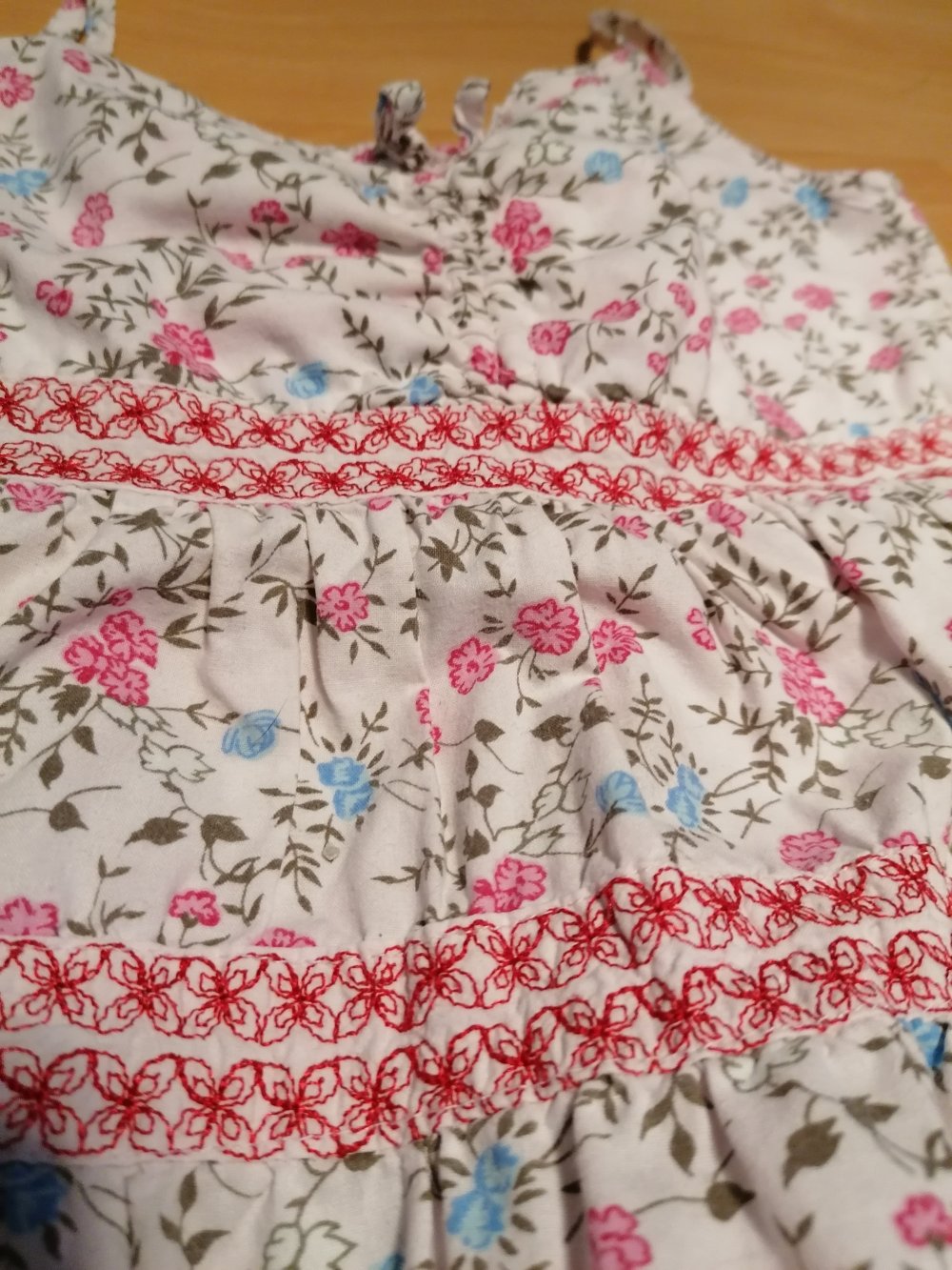 Sommerkleid Mädchen Blumen blue seven kids Gr. 92 weiß rot blau rosa