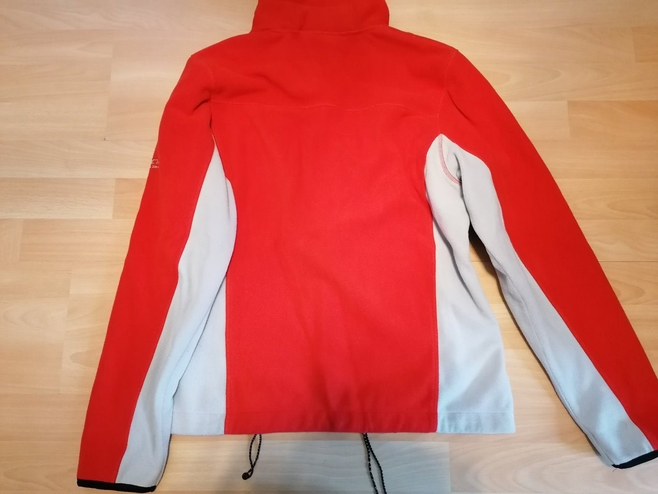 Jacke Übergangsjacke Fleece Gr. S 36 38 Multi Tex rot grau creme
