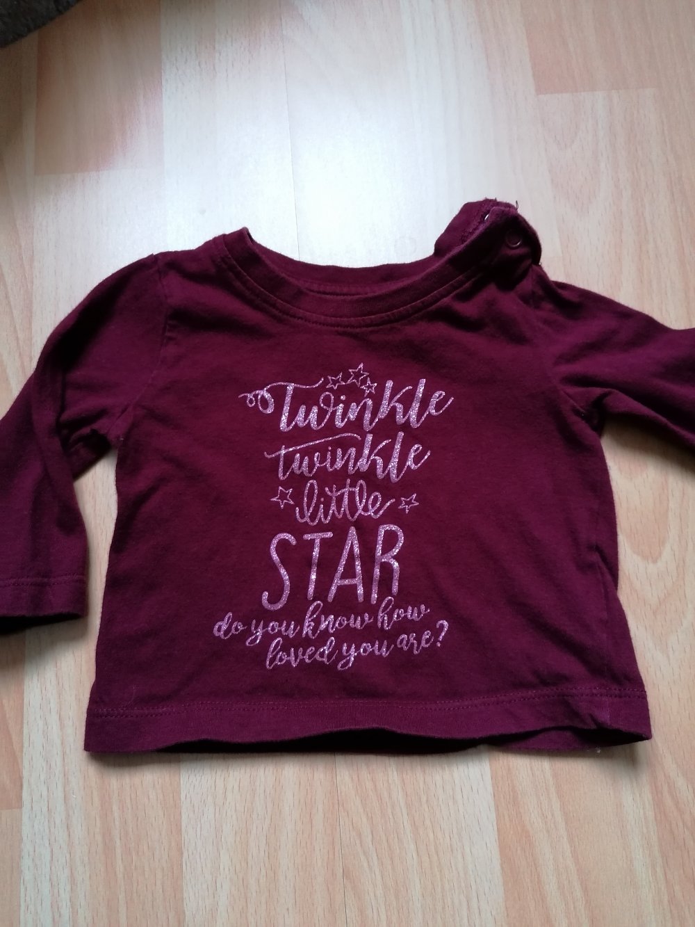 Pullover little Star Gr. 62 0-3 Monate Primark rot weinrot