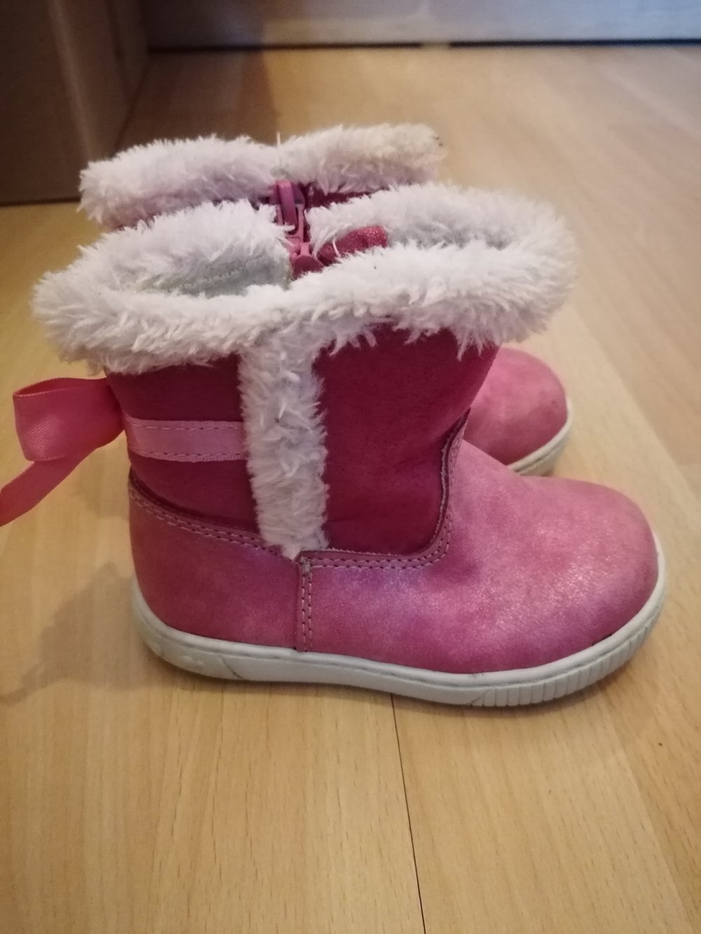 Stiefel Winterschuhe Boots Mädchen pink Gr. 23 leicht gefüttert Cupcake Couture