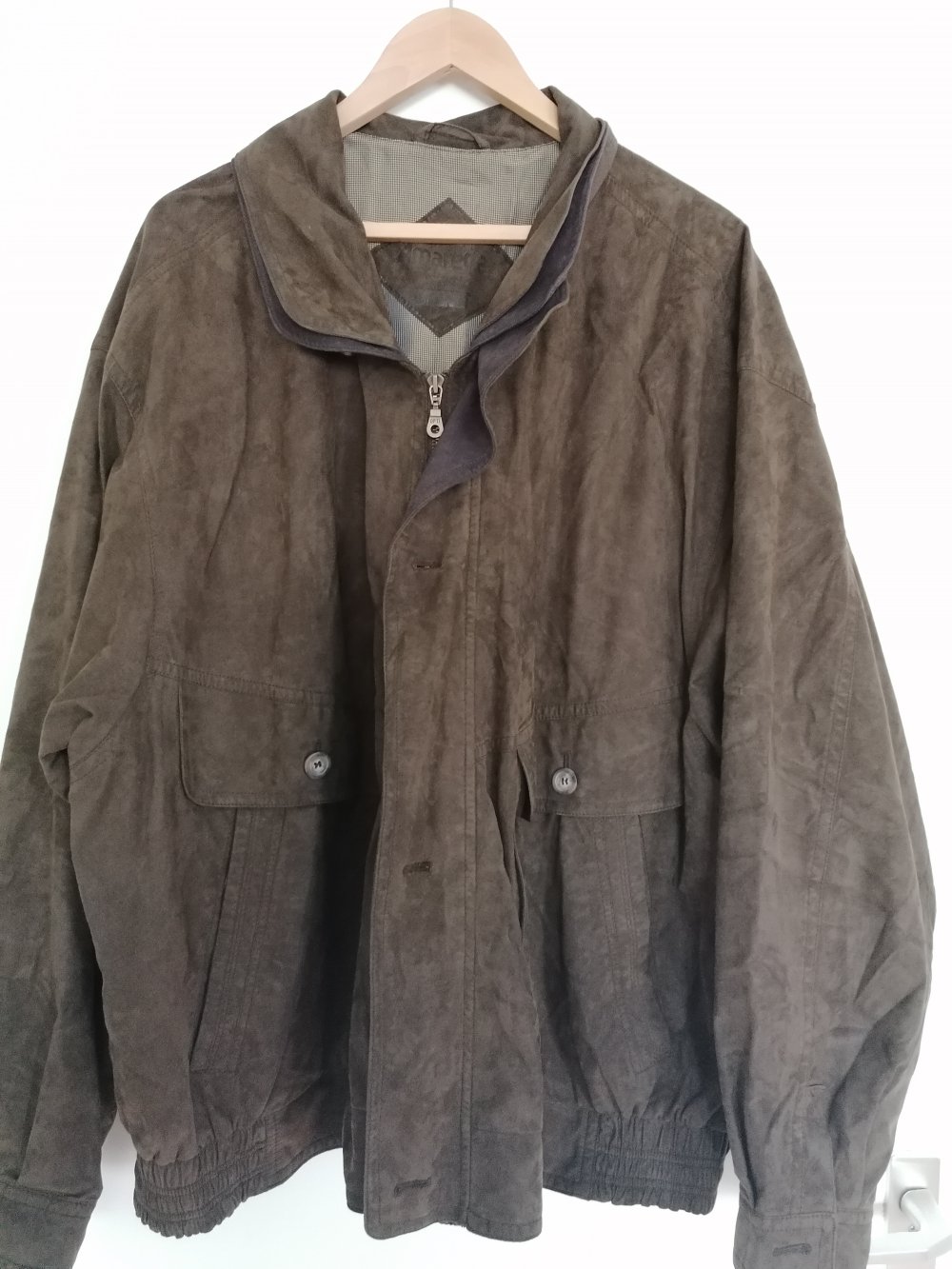 Jacke Herrenjacke braun in wildlederoptik Amaretta soft Brandt Gr. 30