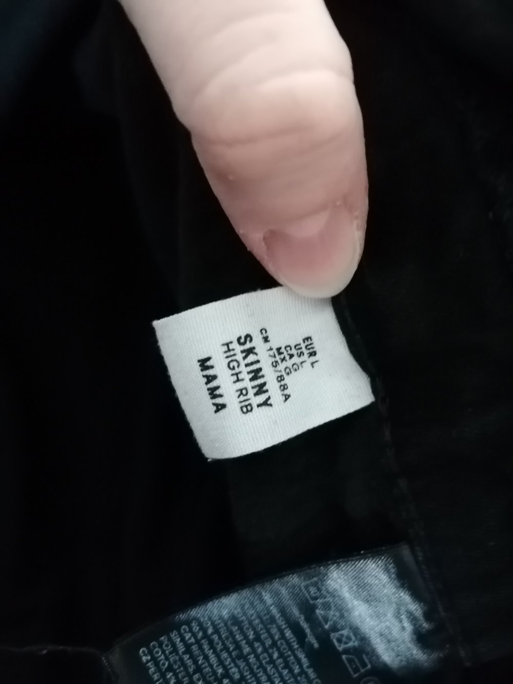 Umstandshose Jeans schwarz h&m Gr. L