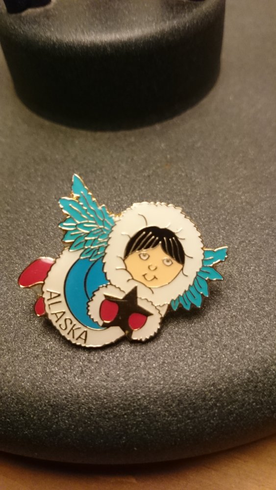 NEU! Emaille Pin Alaska Angel 