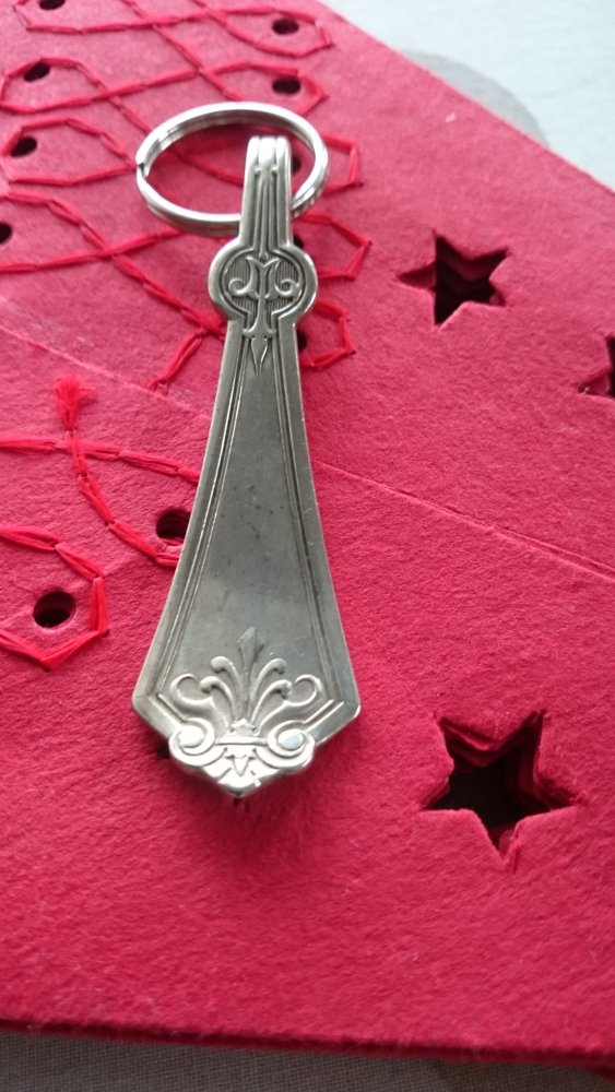 Antiker Schlüsselanhänger - Kettenanhänger Vintage Silber